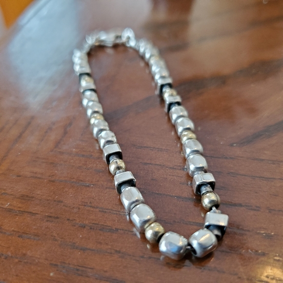 Silpada Sterling Silver & Gold Filled Bracelet - Picture 9 of 16